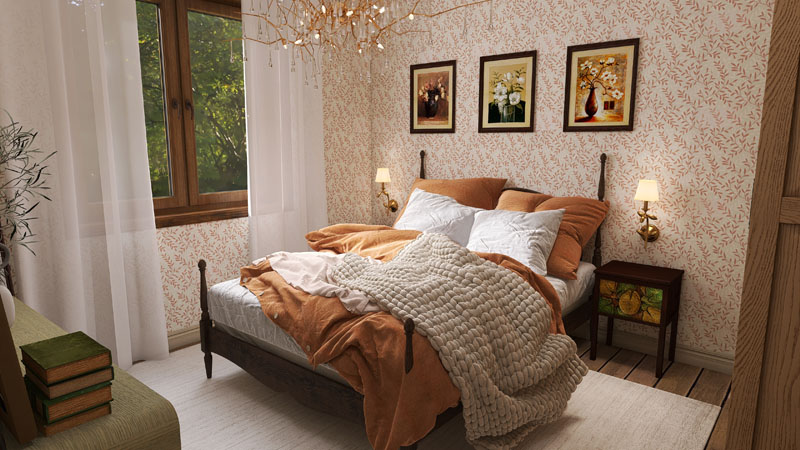 Rustic house_Bedroom1